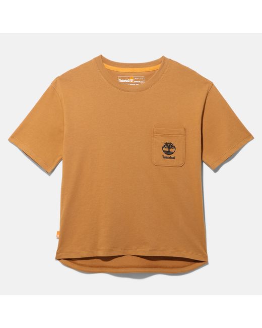 Timberland Logo-pocket T-shirt For In Yellow Light
