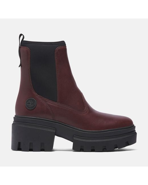 Timberland Everleigh Chelsea Boot For In Burgundy