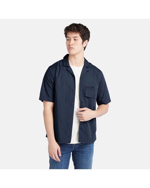 Timberland Woven Shop Shirt For In Navy