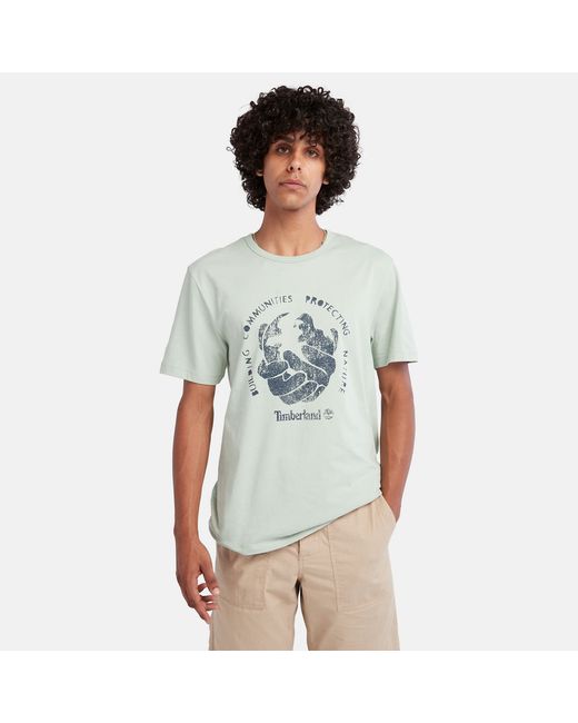 Timberland Building Communities Protecting Nature T-shirt For In Light