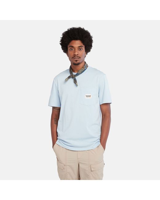 Timberland Cotton Pocket Tee For In Light