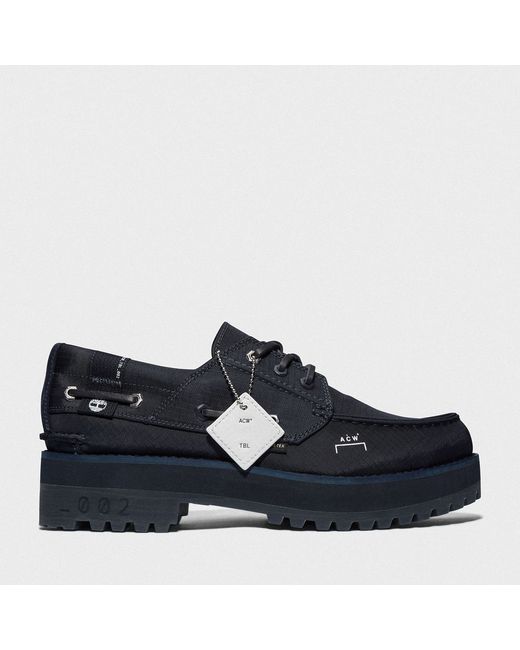 Timberland X A-cold-wall 3-eye Stacked Lug Boat Shoe For In Navy