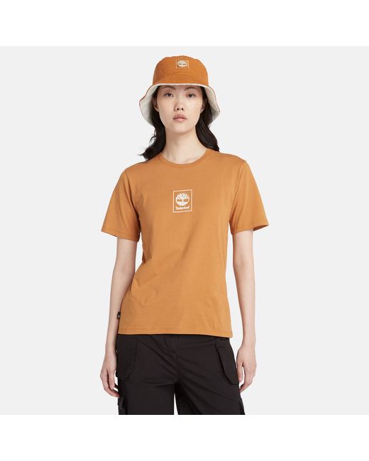 Timberland Stack Logo T-shirt For In Dark