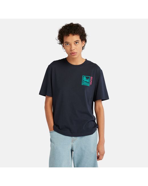 Timberland Out Here Graphic Tee For In Navy