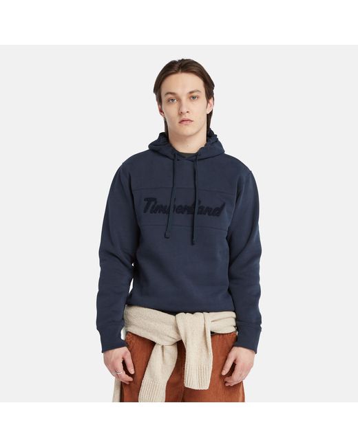 Timberland Cursive Hoodie For In Navy