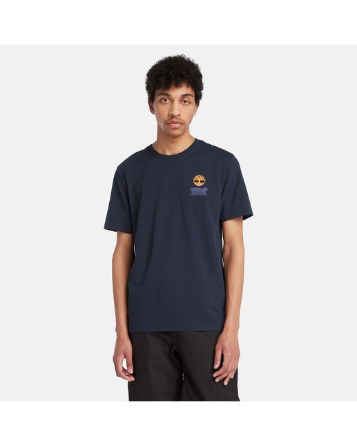 Timberland Outdoor Graphic T-shirt For In Navy