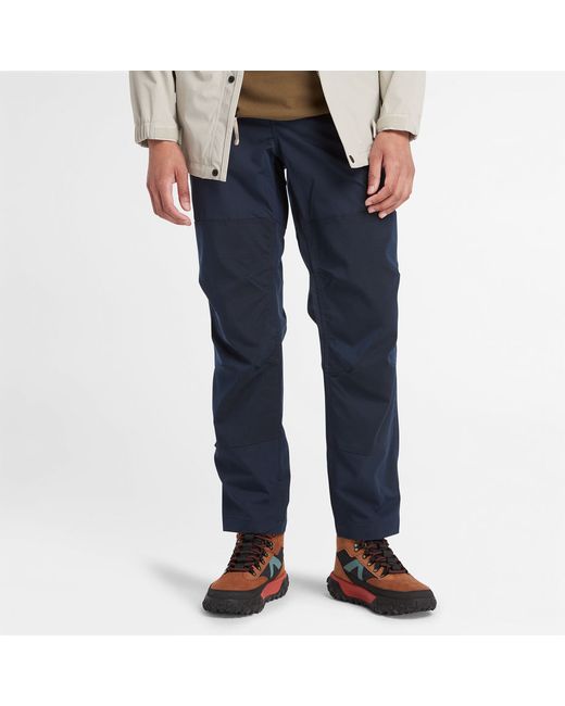 Timberland Water-repellent Trousers For In Navy