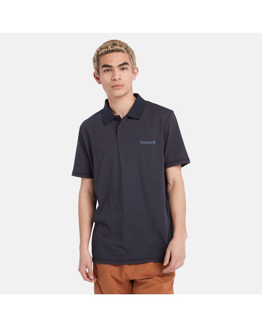 Timberland Wicking Polo Shirt For In Navy