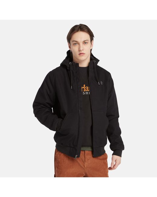 Timberland Insulated Canvas Hooded Bomber Jacket For In