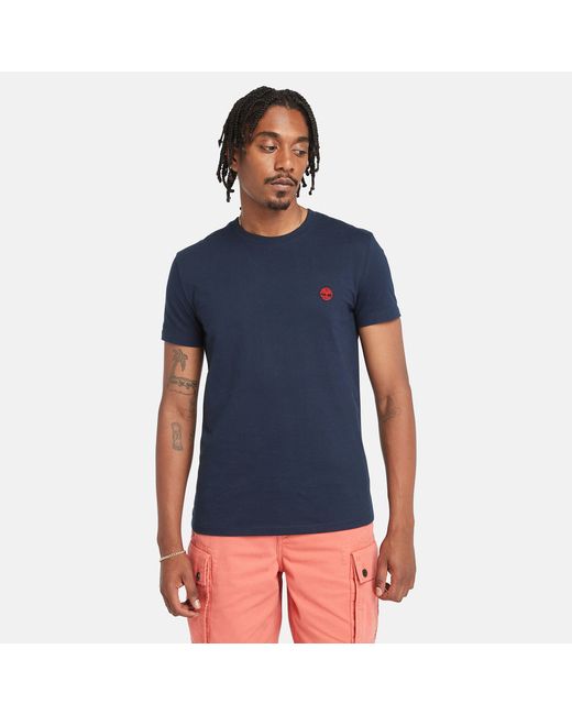 Timberland Dunstan River Slim-fit T-shirt For In Navy