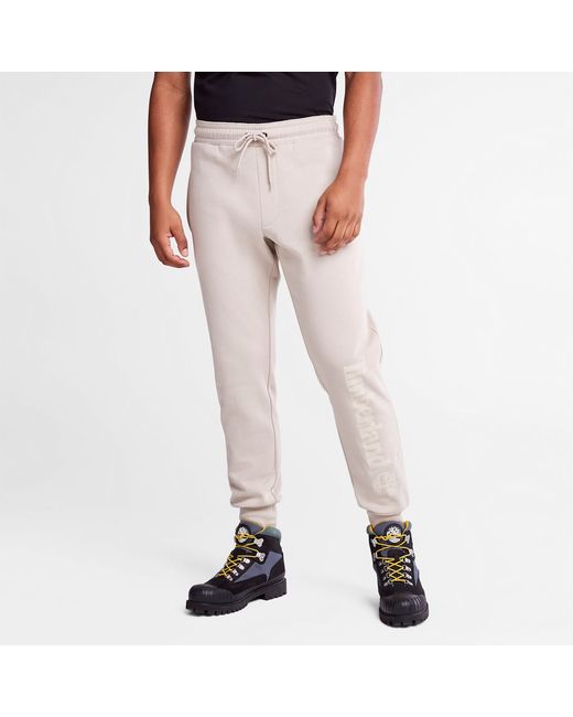 Timberland Logo Tracksuit Bottoms For In Grey