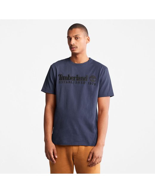 Timberland Outdoor Heritage Logo T-shirt For In Navy