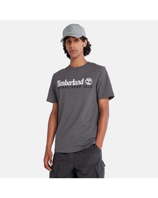 Timberland Outdoor Heritage Logo T-shirt For In Dark Grey