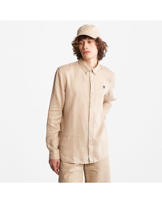 Timberland Mill River Slim-fit Linen Shirt For In