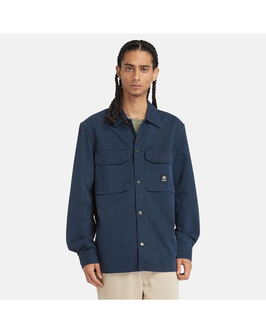 Timberland Washed-look Overshirt For Dark