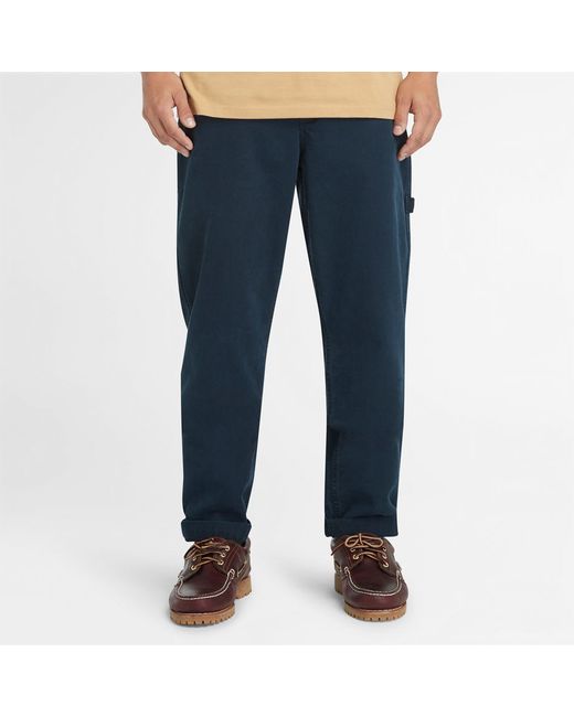 Timberland Washed Canvas Stretch Carpenter Trouser For Dark