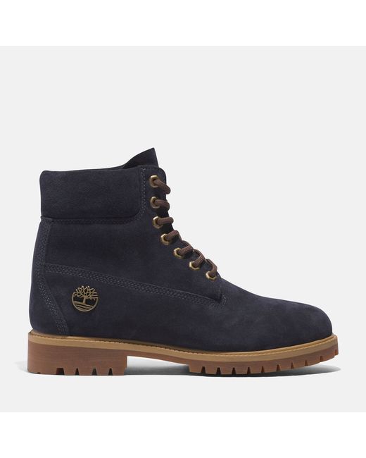 Timberland Heritage 6 Inch Lace-up Waterproof Boot For Dark Suede
