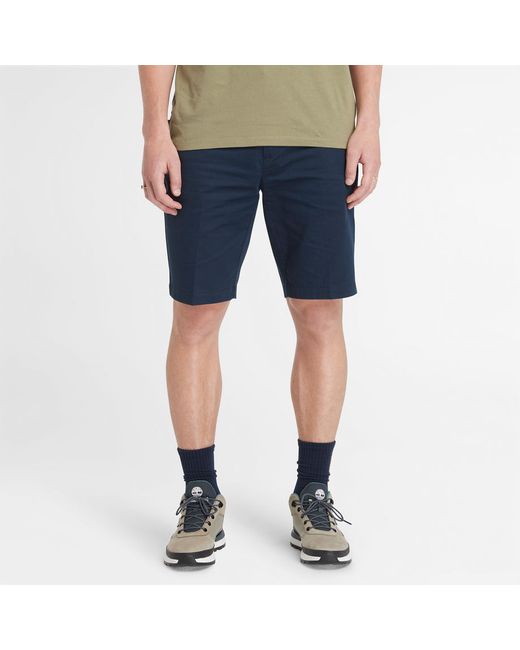 Timberland Stretch Twill Chino Shorts For Navy