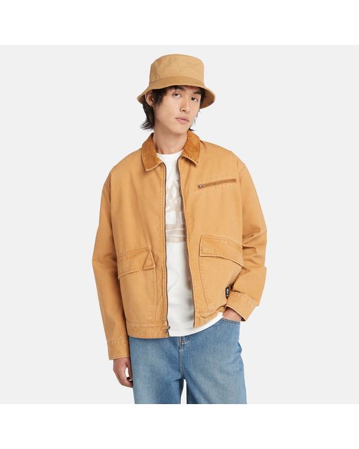 Timberland Washed Canvas Jacket For Dark
