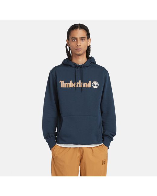 Timberland Linear Logo Hoodie For Navy