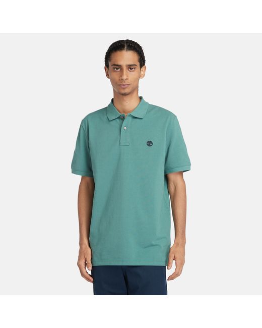 Timberland Millers River Piqué Polo Shirt For Teal
