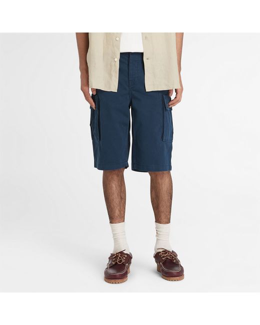 Timberland Twill Cargo Shorts For Navy