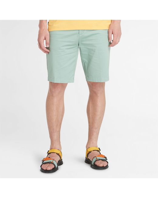 Timberland Stretch Twill Chino Shorts For Pale Teal