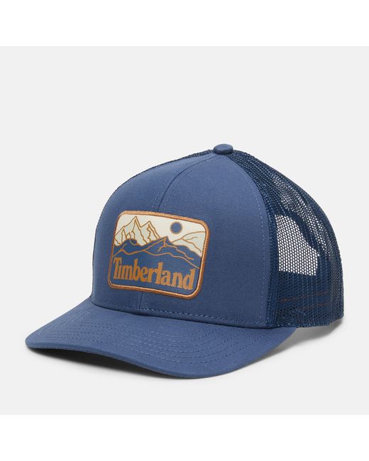 Timberland Mountain Line Patch Trucker Hat For Dark