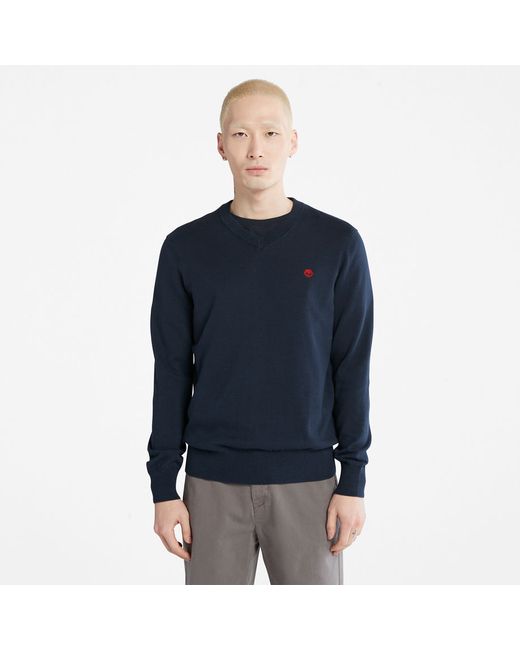Timberland Williams River V-neck Sweater For Navy