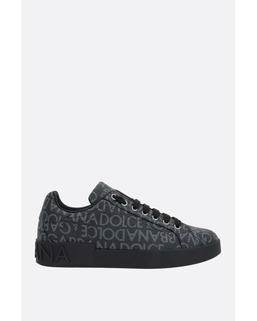 Dolce & Gabbana Portofino coated canvas sneakers Man