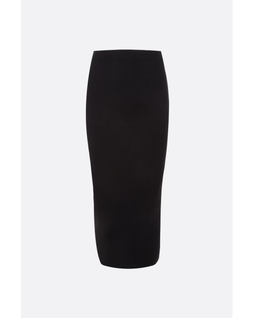 Alexander McQueen ribbed stretch knit pencil skirt