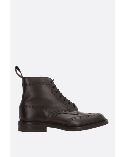 Tricker'S Stow smooth leather combat boots Man