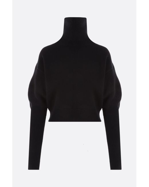 Alexander McQueen wool and cashmere cropped pullover