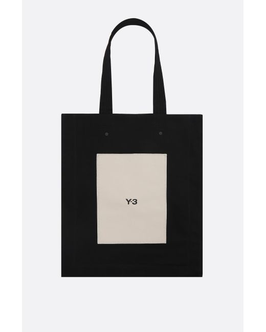 Y-3 Lux canvas tote bag Man