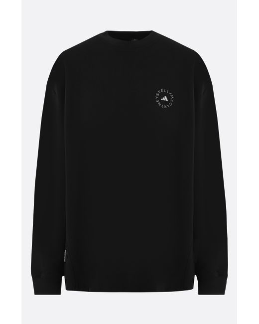 Adidas by Stella McCartney logo printed sustainable jersey sweatshirt