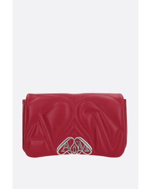 Alexander McQueen Seal small quilted nappa shoulder bag
