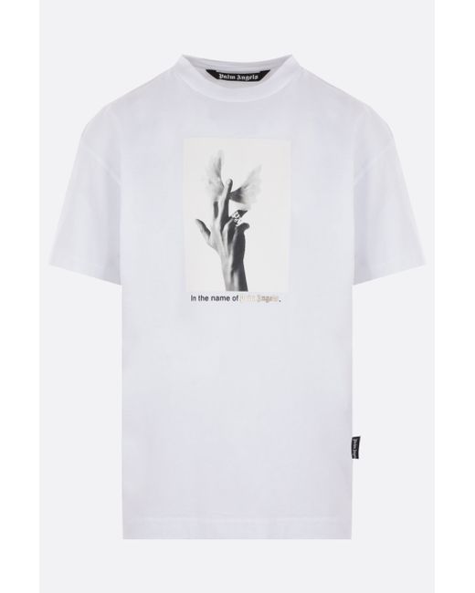 Palm Angels Wings logo printed cotton t-shirt Man