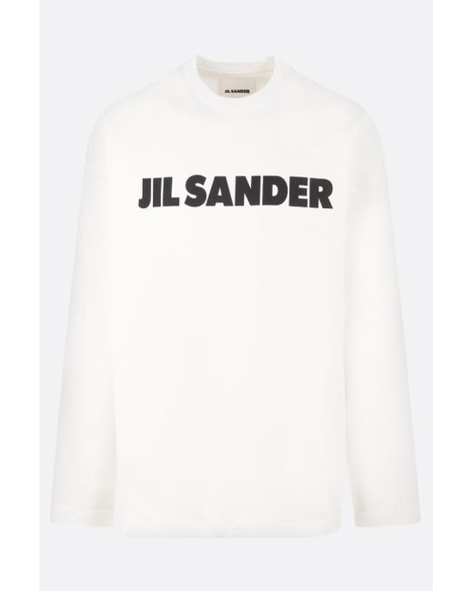 Jil Sander logo printed jersey sweatshirt Man