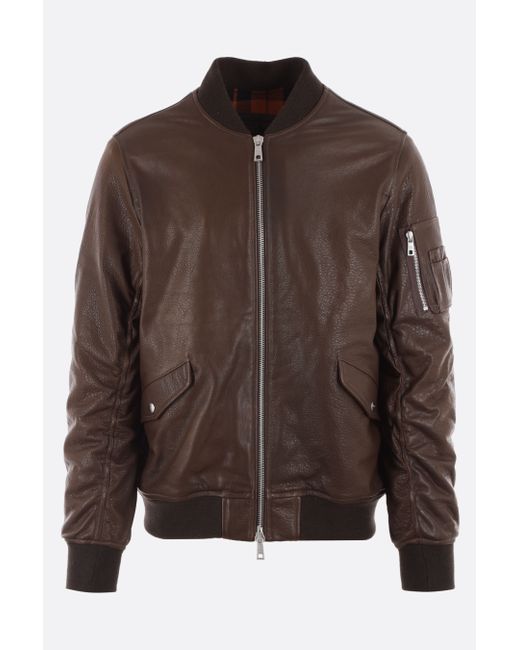 Giorgio Brato leather bomber jacket Man