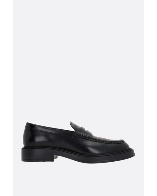 Tod's brushed leather loafers Man