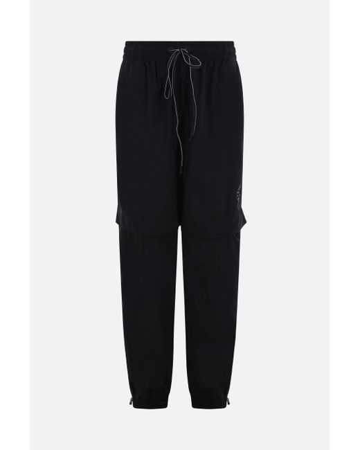 Adidas by Stella McCartney logo printed recycled technical fabric joggers
