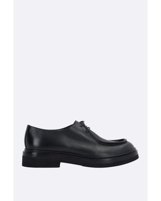 Santoni smooth leather derby shoes
