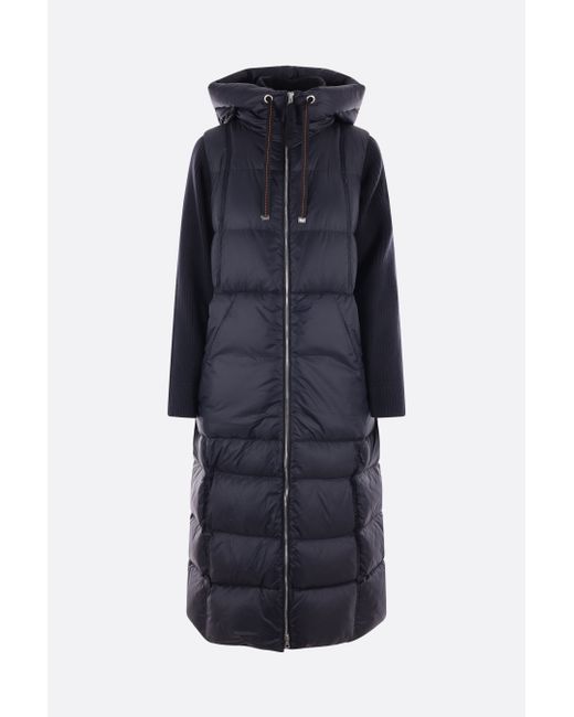 Parajumpers Halisa nylon down jacket with knit pullover