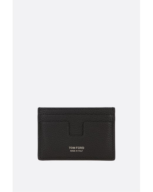 Tom Ford T Icon grainy leather card case Man