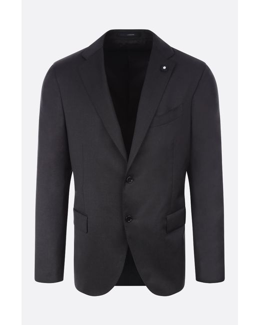Lardini single-breasted wool blend jacket Man