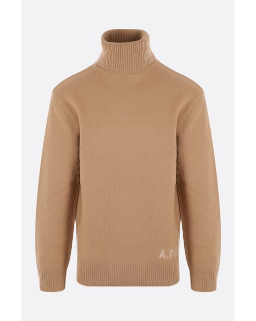 A.P.C. A. P.C. wool pullover with logo intarsia Man