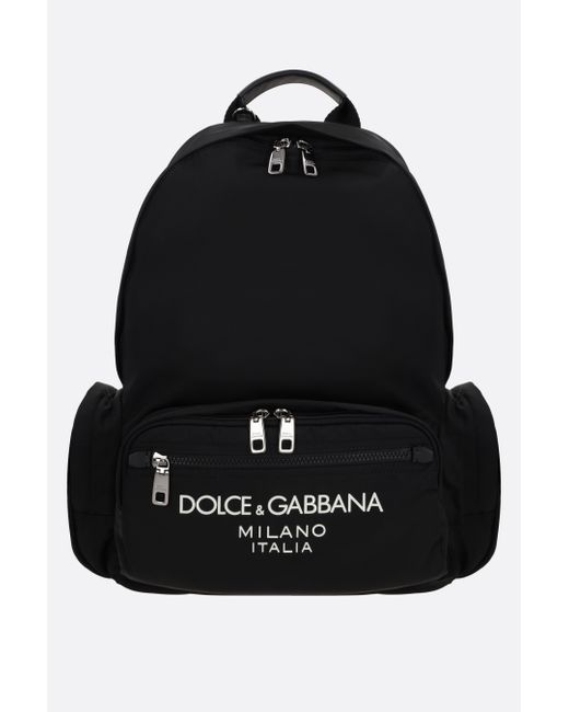 Dolce & Gabbana logo-detailed nylon backpack Man