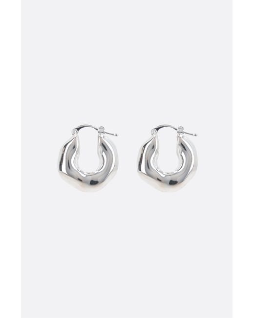 Jil Sander brass hoop earrings