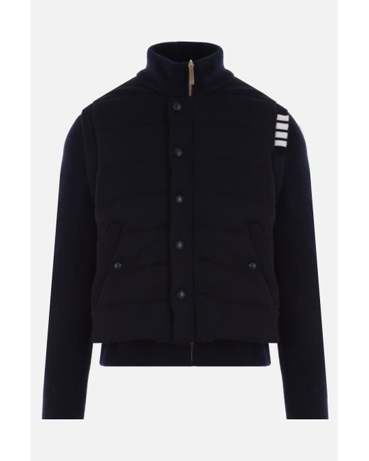 Thom Browne wool reversible padded jacket Man