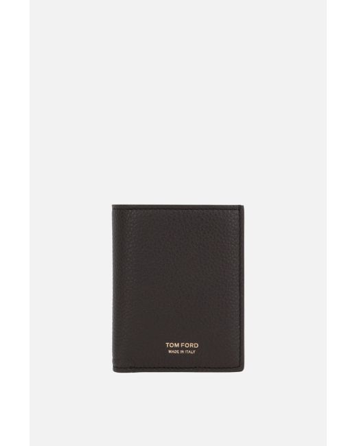 Tom Ford grainy leather card case Man